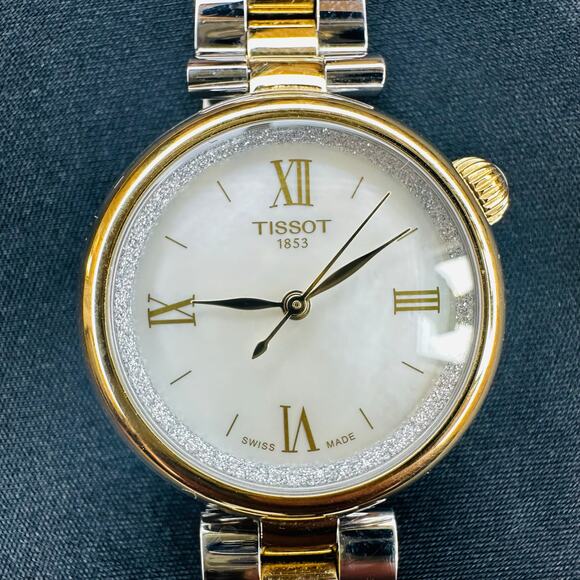 Tissot Désir 28mm Two‑Tone Stainless Steel Watch White Pearl Dial T1520102211801 main image 12